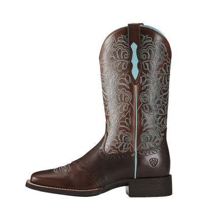 Ariat Round Up Remuda - Western Laarzen DonkerBruin Dames - 33316-805